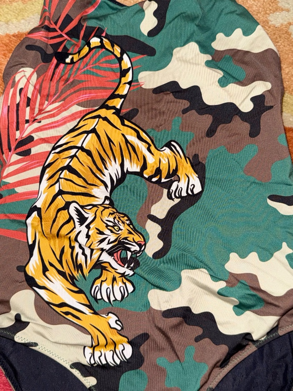 Saint Barth MC2 14 YEARS one piece swimsuit tiger - Picture 2 of 3
